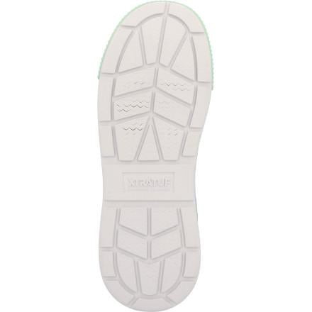 Women’s White and Green Ankle Deck Boot Sport
