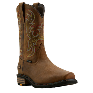Ariat Men's Ironside Square & Steel Toe Rye Brown Work Boots