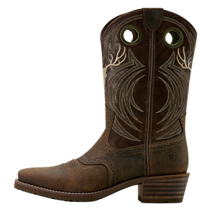 Ariat Men's Hybrid Roughstock Antler Wild Taupe Cowboy Boot